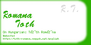 romana toth business card